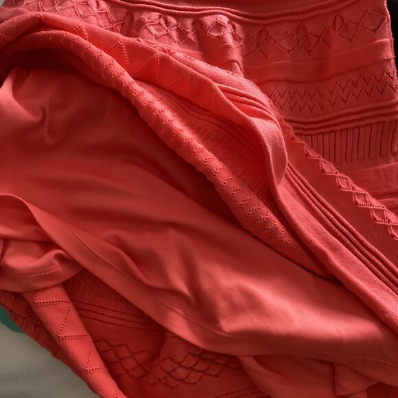 Lauren Ralph Lauren Women's Orange Knit Sleeveless Mini Dress Size XS Colorful - Picture 5 of 8